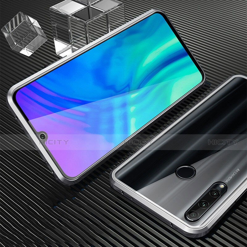 Huawei P Smart+ Plus (2019)用ケース 高級感 手触り良い アルミメタル 製の金属製 360度 フルカバーバンパー 鏡面 カバー T01 ファーウェイ 