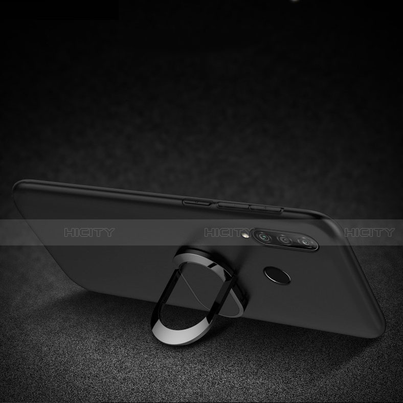 Huawei P Smart+ Plus (2019)用極薄ソフトケース シリコンケース 耐衝撃 全面保護 アンド指輪 マグネット式 バンパー T01 ファーウェイ 