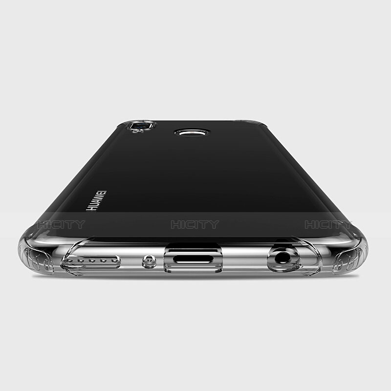 Huawei P Smart+ Plus用極薄ソフトケース シリコンケース 耐衝撃 全面保護 クリア透明 T05 ファーウェイ クリア