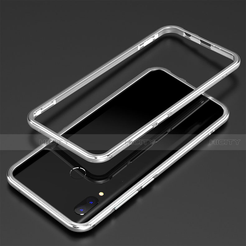 Huawei P Smart+ Plus用ケース 高級感 手触り良い アルミメタル 製の金属製 360度 フルカバーバンパー 鏡面 カバー ファーウェイ 