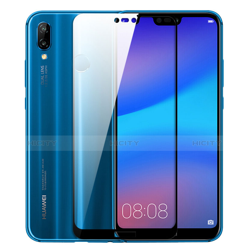 Huawei P Smart+ Plus用強化ガラス フル液晶保護フィルム F02 ファーウェイ ゴールド