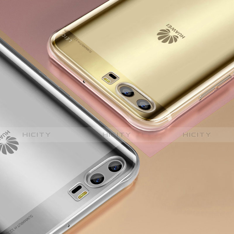 Huawei P10用極薄ソフトケース シリコンケース 耐衝撃 全面保護 クリア透明 T10 ファーウェイ クリア