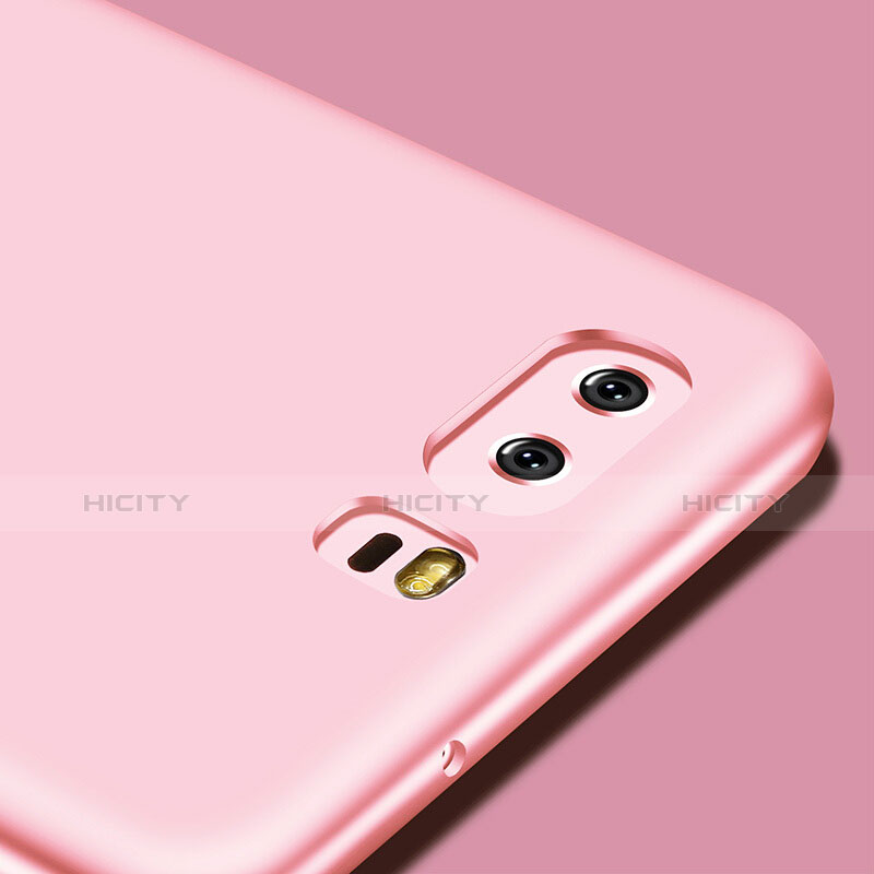 Huawei P10用極薄ソフトケース シリコンケース 耐衝撃 全面保護 S05 ファーウェイ ピンク