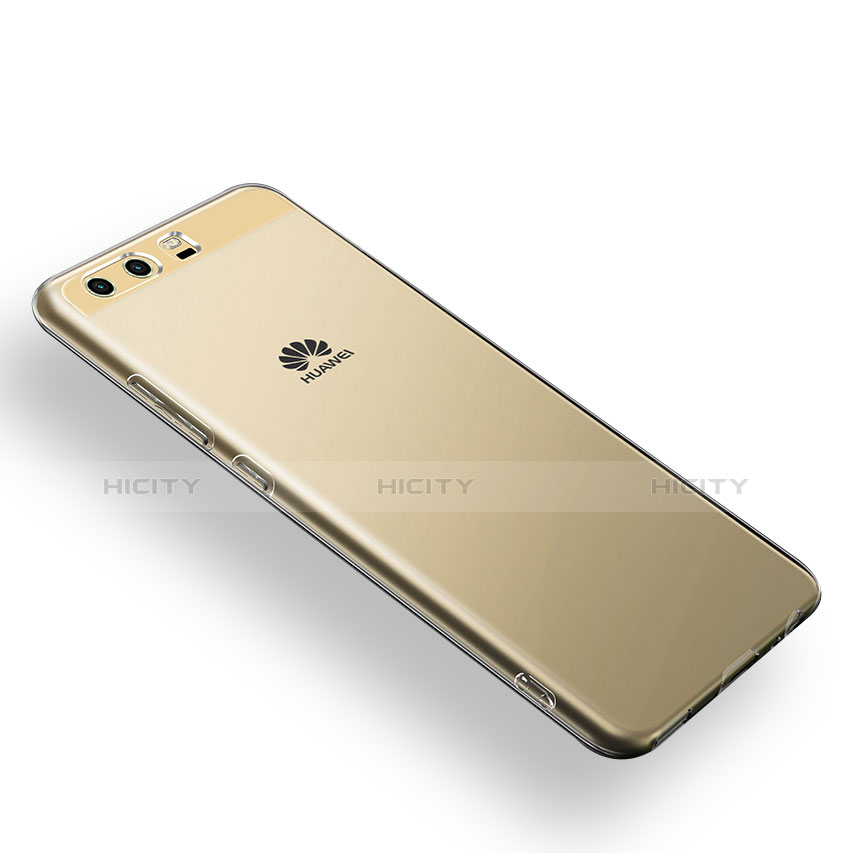 Huawei P10用極薄ソフトケース シリコンケース 耐衝撃 全面保護 クリア透明 T12 ファーウェイ クリア