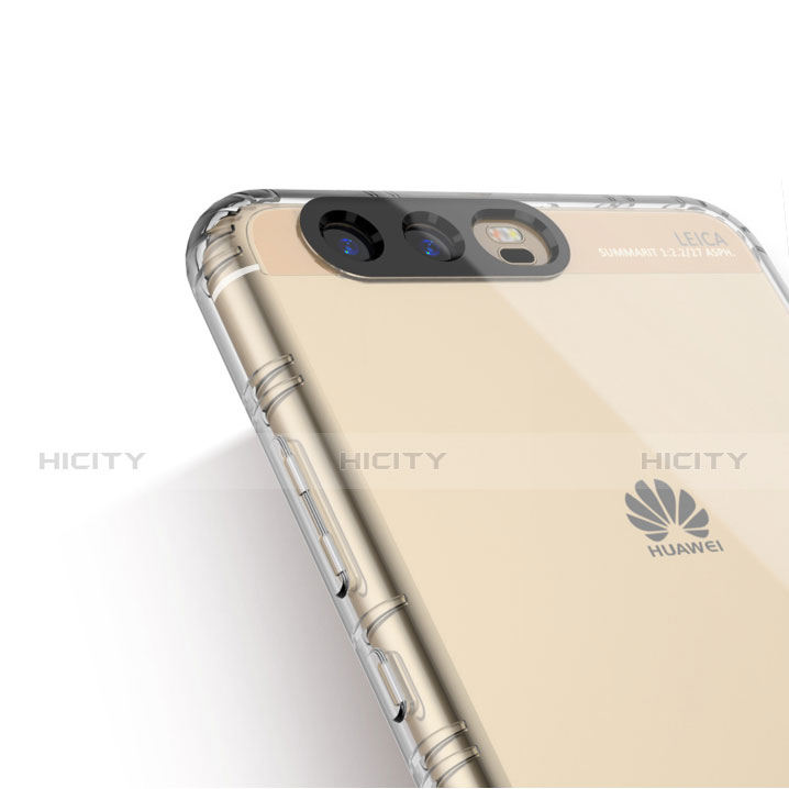 Huawei P10用極薄ソフトケース シリコンケース 耐衝撃 全面保護 クリア透明 T16 ファーウェイ クリア