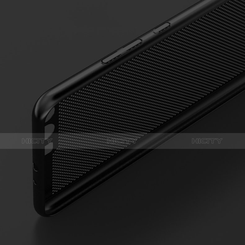 Huawei P10用ハードケース プラスチック メッシュ デザイン W01 ファーウェイ ブラック