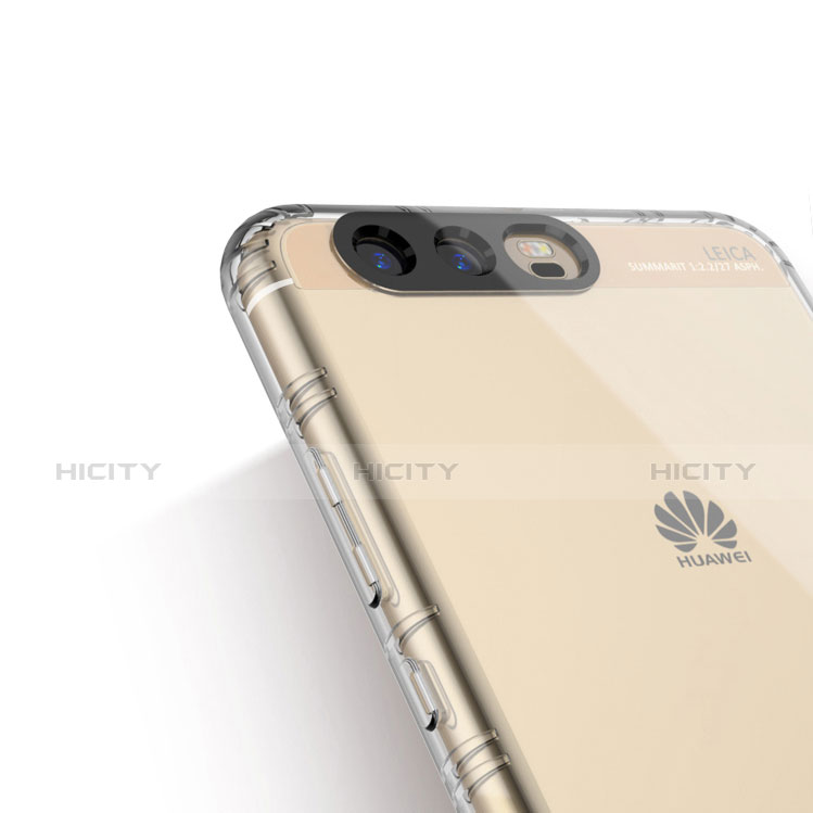 Huawei P10用極薄ソフトケース シリコンケース 耐衝撃 全面保護 クリア透明 T19 ファーウェイ クリア