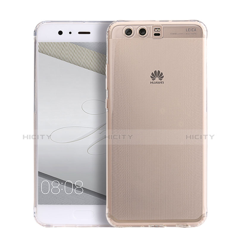 Huawei P10用極薄ソフトケース シリコンケース 耐衝撃 全面保護 クリア透明 カバー ファーウェイ クリア