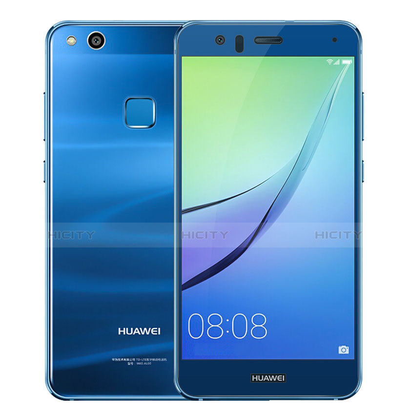 Huawei P10 Lite用強化ガラス フル液晶保護フィルム ファーウェイ ネイビー