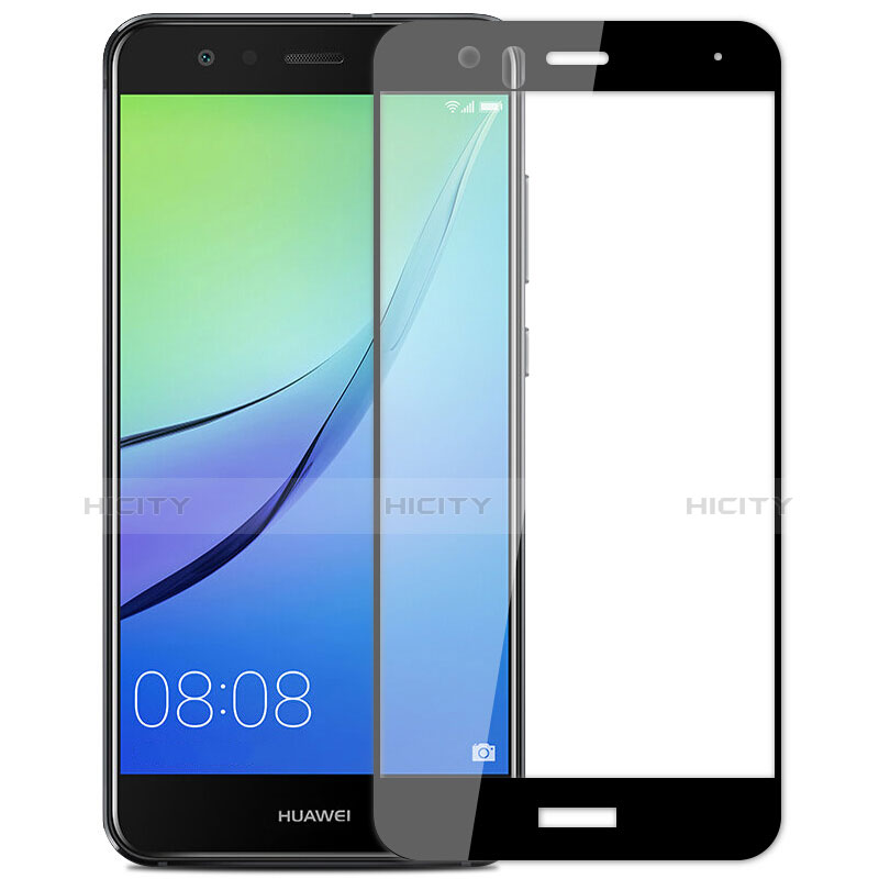 Huawei P10 Lite用強化ガラス フル液晶保護フィルム ファーウェイ ブラック