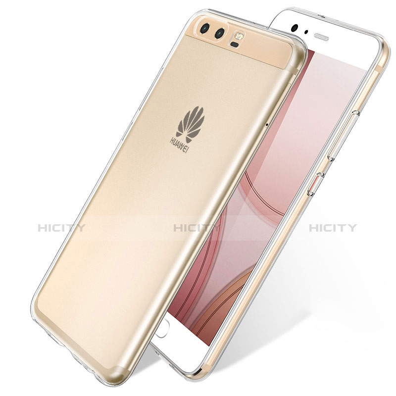 Huawei P10 Plus用極薄ソフトケース シリコンケース 耐衝撃 全面保護 クリア透明 T10 ファーウェイ クリア