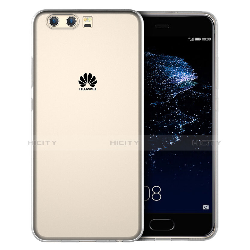 Huawei P10 Plus用極薄ソフトケース シリコンケース 耐衝撃 全面保護 クリア透明 T06 ファーウェイ クリア