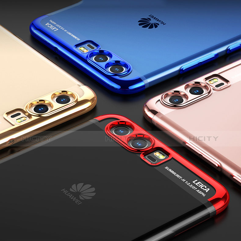 Huawei P10 Plus用極薄ソフトケース シリコンケース 耐衝撃 全面保護 クリア透明 S01 ファーウェイ 