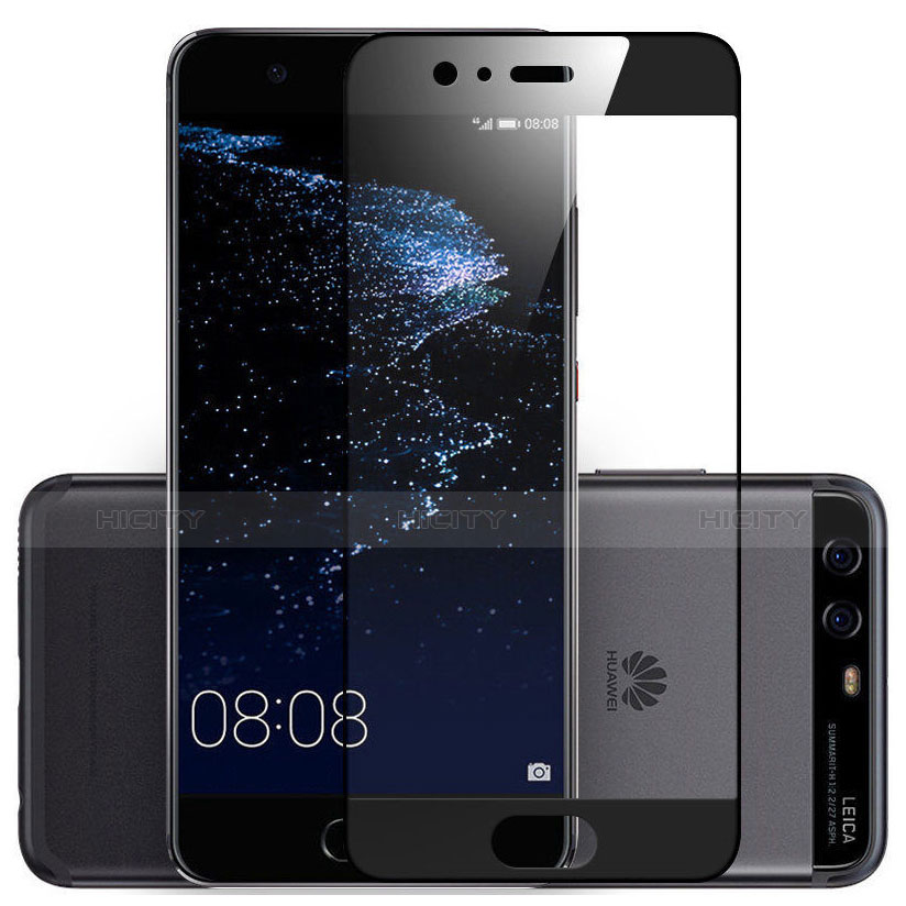 Huawei P10 Plus用強化ガラス フル液晶保護フィルム ファーウェイ ブラック