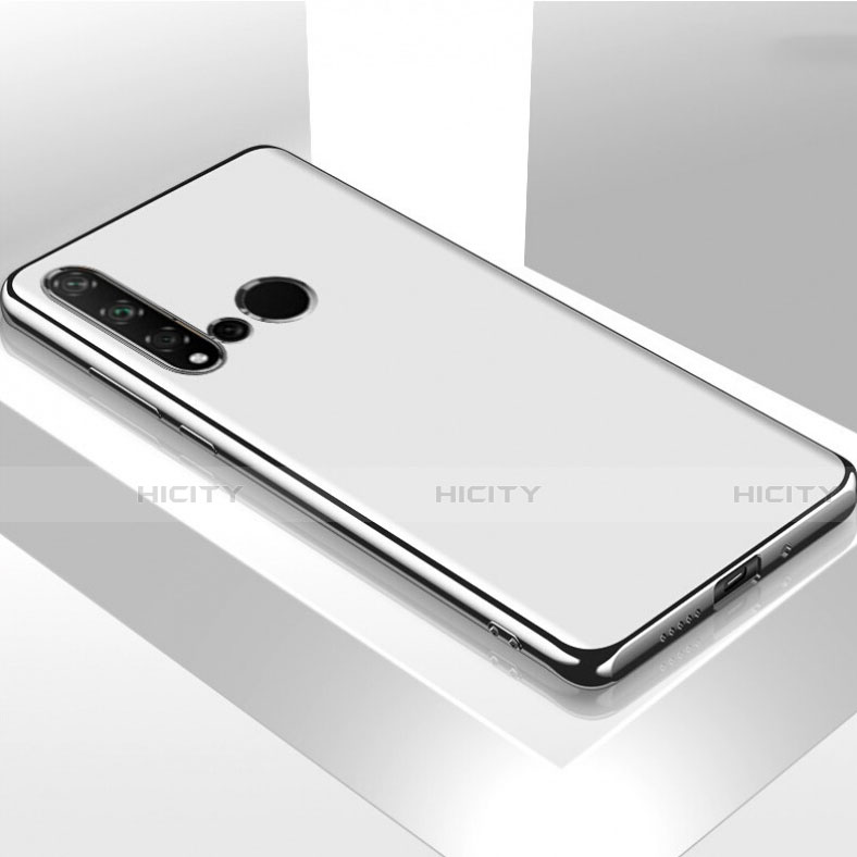 Huawei P20 Lite (2019)用極薄ソフトケース シリコンケース 耐衝撃 全面保護 C02 ファーウェイ ホワイト
