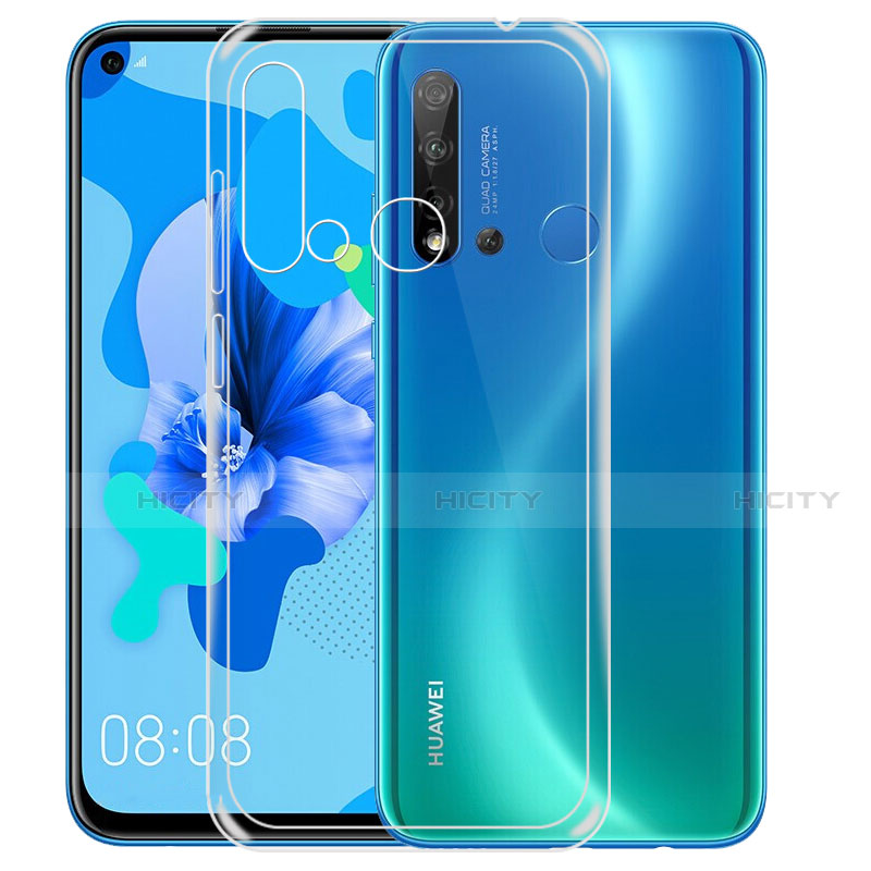 Huawei P20 Lite (2019)用極薄ソフトケース シリコンケース 耐衝撃 全面保護 クリア透明 K01 ファーウェイ クリア