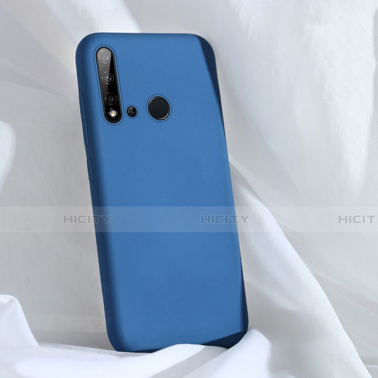 Huawei P20 Lite (2019)用360度 フルカバー極薄ソフトケース シリコンケース 耐衝撃 全面保護 バンパー C04 ファーウェイ ネイビー