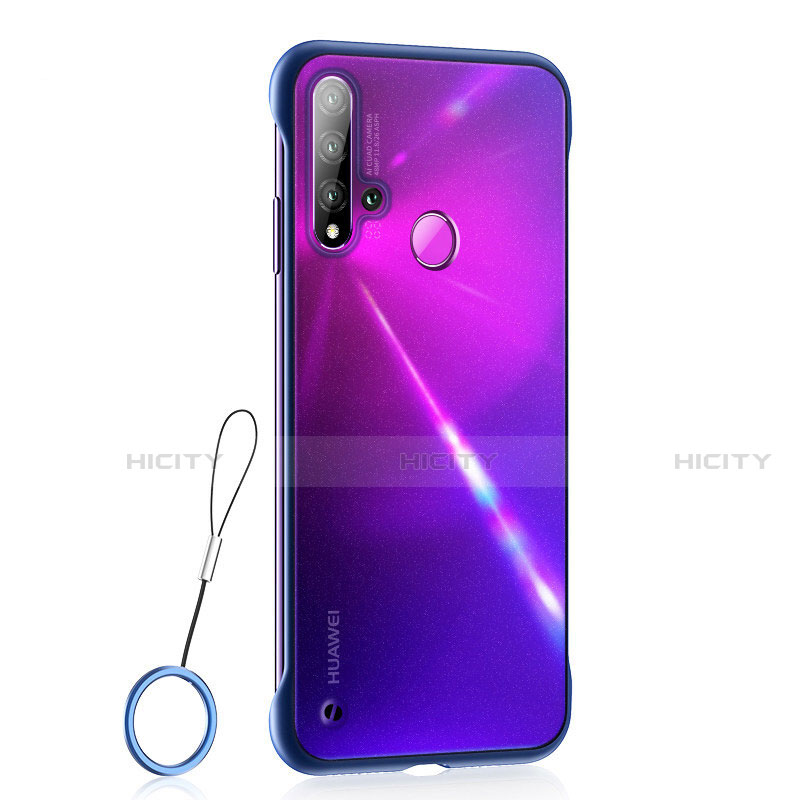 Huawei P20 Lite (2019)用極薄ケース クリア透明 プラスチック 質感もマットU01 ファーウェイ ネイビー