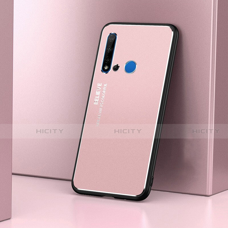 Huawei P20 Lite (2019)用ケース 高級感 手触り良い アルミメタル 製の金属製 カバー T02 ファーウェイ 