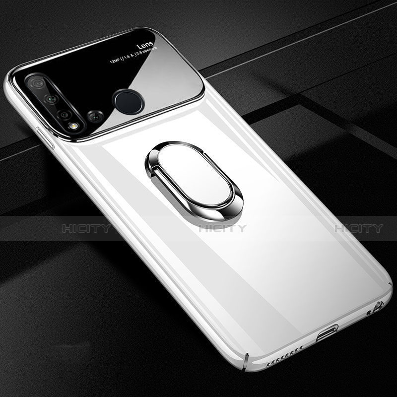 Huawei P20 Lite (2019)用ハードケース プラスチック 質感もマット アンド指輪 マグネット式 P01 ファーウェイ 