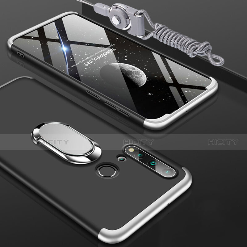 Huawei P20 Lite (2019)用ハードケース プラスチック 質感もマット アンド指輪 マグネット式 P02 ファーウェイ 
