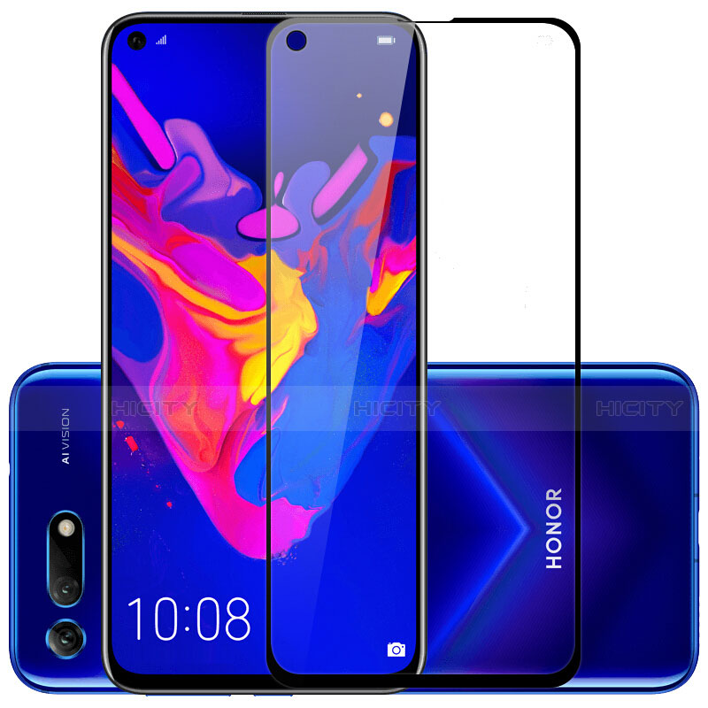 Huawei P20 Lite (2019)用強化ガラス フル液晶保護フィルム F03 ファーウェイ ブラック