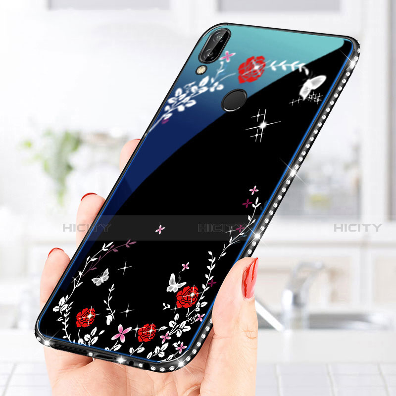 Huawei P20 Lite用ハイブリットバンパーケース プラスチック パターン 鏡面 カバー ファーウェイ 