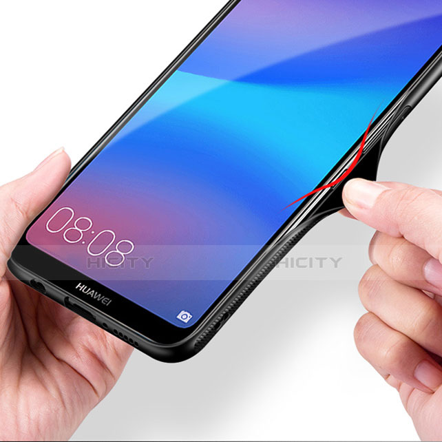 Huawei P20 Lite用ハイブリットバンパーケース プラスチック パターン 鏡面 カバー S01 ファーウェイ 