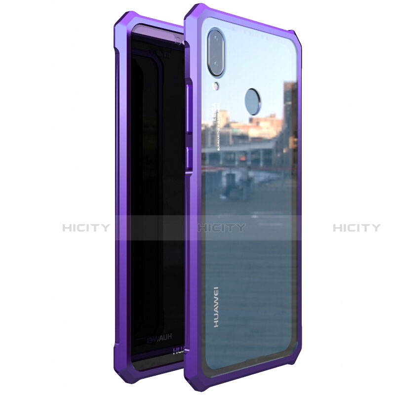 Huawei P20 Lite用ケース 高級感 手触り良い アルミメタル 製の金属製 360度 フルカバーバンパー 鏡面 カバー M01 ファーウェイ 