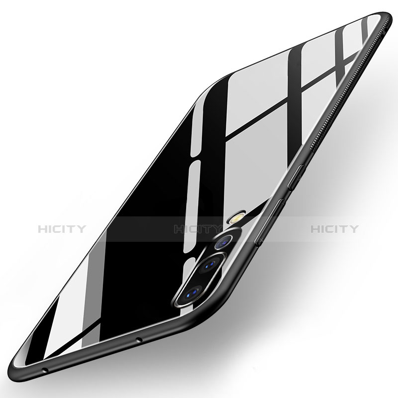 Huawei P20 Pro用ハイブリットバンパーケース プラスチック 鏡面 カバー ファーウェイ ブラック