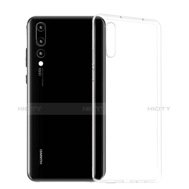 Huawei P20 Pro用極薄ソフトケース シリコンケース 耐衝撃 全面保護 クリア透明 T03 ファーウェイ クリア