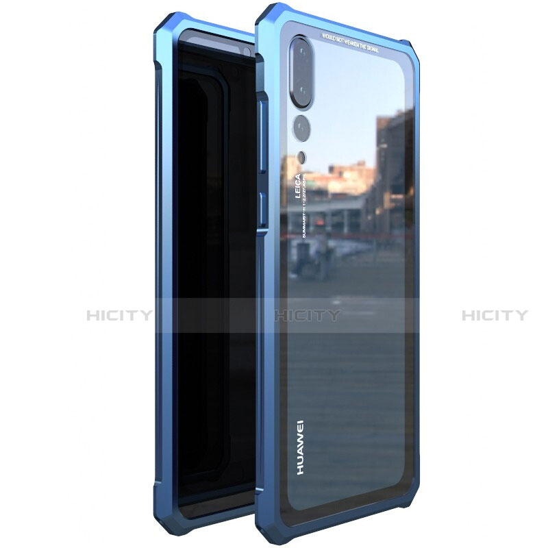 Huawei P20 Pro用ケース 高級感 手触り良い アルミメタル 製の金属製 360度 フルカバーバンパー 鏡面 カバー D01 ファーウェイ 