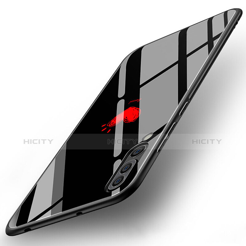 Huawei P20 Pro用ハイブリットバンパーケース プラスチック パターン 鏡面 カバー ファーウェイ 
