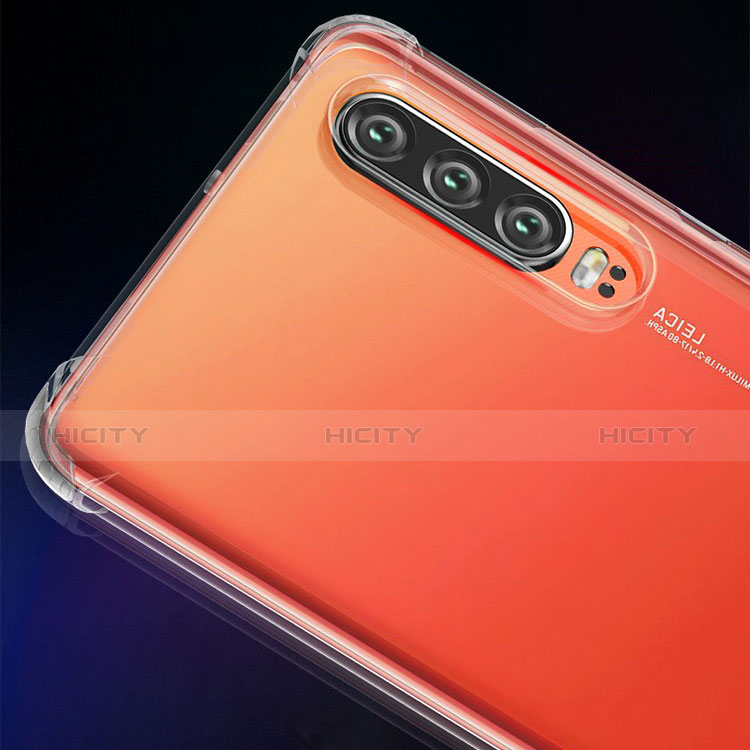 Huawei P30用極薄ソフトケース シリコンケース 耐衝撃 全面保護 クリア透明 カバー ファーウェイ クリア