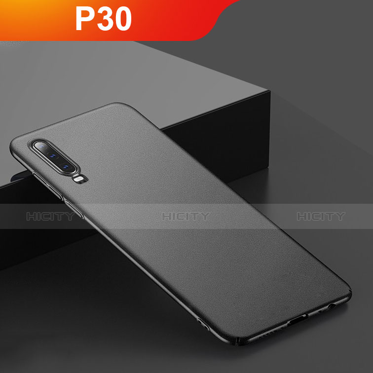 Huawei P30用ハードケース プラスチック 質感もマット M01 ファーウェイ ブラック