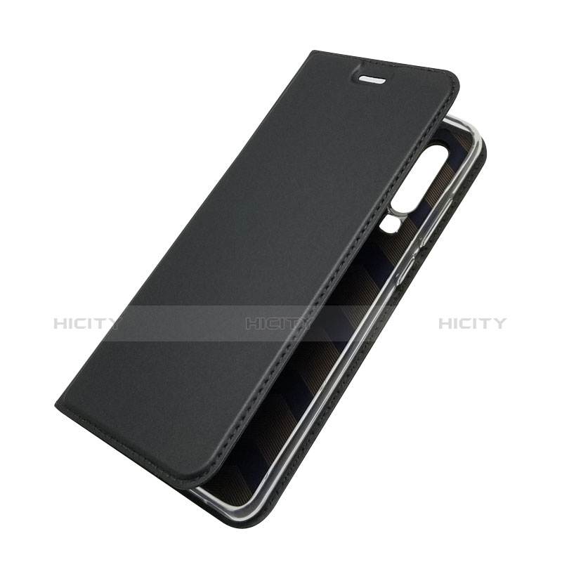 Huawei P30用手帳型 レザーケース スタンド L02 ファーウェイ ブラック