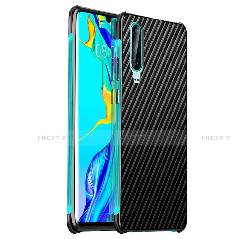 Huawei P30用ケース 高級感 手触り良い アルミメタル 製の金属製 カバー M01 ファーウェイ グリーン