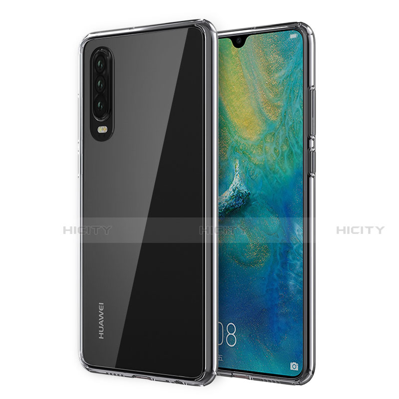 Huawei P30用極薄ソフトケース シリコンケース 耐衝撃 全面保護 クリア透明 U02 ファーウェイ クリア