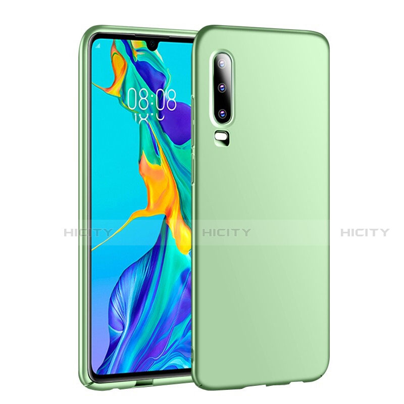 Huawei P30用ハードケース プラスチック 質感もマット カバー P01 ファーウェイ グリーン