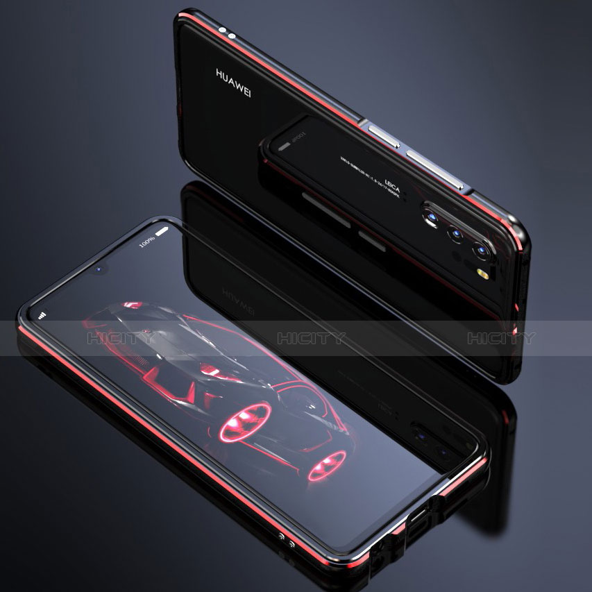 Huawei P30用ケース 高級感 手触り良い アルミメタル 製の金属製 360度 フルカバーバンパー 鏡面 カバー ファーウェイ 