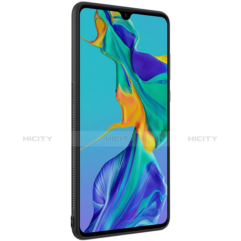 Huawei P30用シリコンケース ソフトタッチラバー バタフライ パターン カバー S01 ファーウェイ 