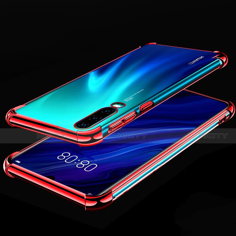 Huawei P30用極薄ソフトケース シリコンケース 耐衝撃 全面保護 クリア透明 S03 ファーウェイ 