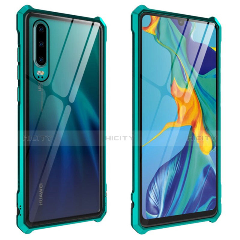 Huawei P30用ケース 高級感 手触り良い アルミメタル 製の金属製 バンパー 鏡面 カバー ファーウェイ 