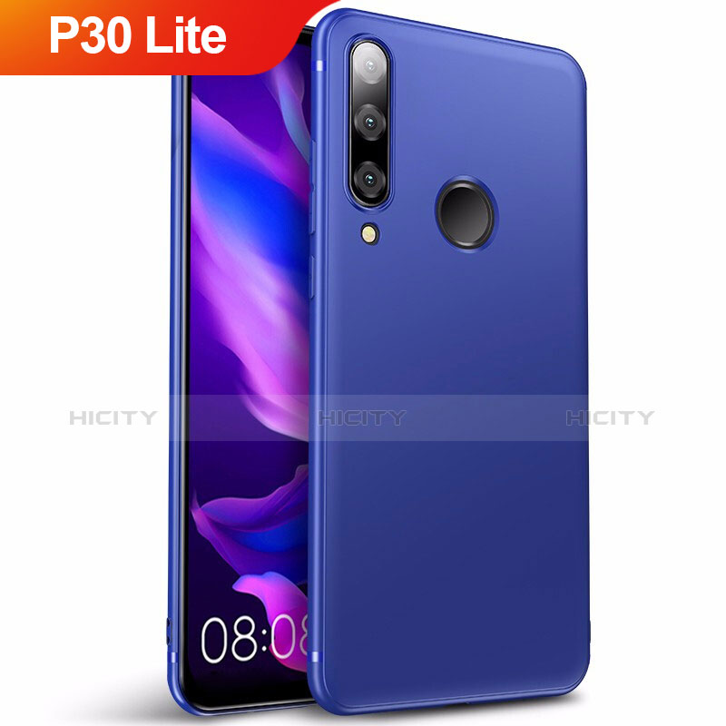 Huawei P30 Lite用極薄ソフトケース シリコンケース 耐衝撃 全面保護 S03 ファーウェイ ネイビー