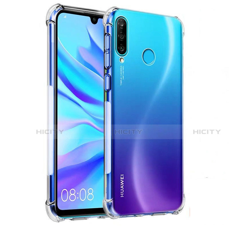 Huawei P30 Lite用極薄ソフトケース シリコンケース 耐衝撃 全面保護 クリア透明 K03 ファーウェイ クリア