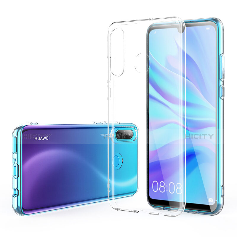 Huawei P30 Lite New Edition用極薄ソフトケース シリコンケース 耐衝撃 全面保護 クリア透明 アンド液晶保護フィルム ファーウェイ クリア