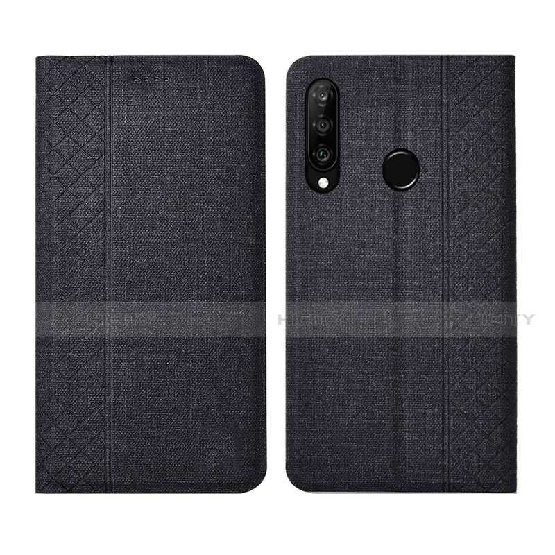 Huawei P30 Lite New Edition用手帳型 布 スタンド H02 ファーウェイ 