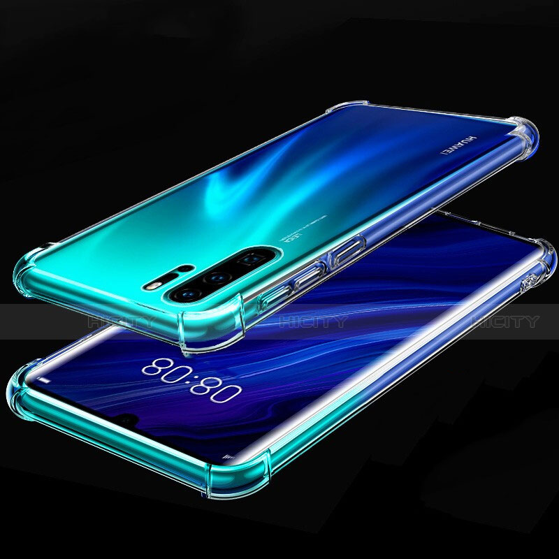 Huawei P30 Pro用極薄ソフトケース シリコンケース 耐衝撃 全面保護 クリア透明 S03 ファーウェイ クリア