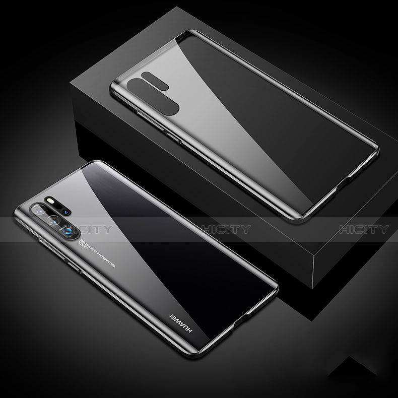 Huawei P30 Pro用ケース 高級感 手触り良い アルミメタル 製の金属製 360度 フルカバーバンパー 鏡面 カバー T07 ファーウェイ 
