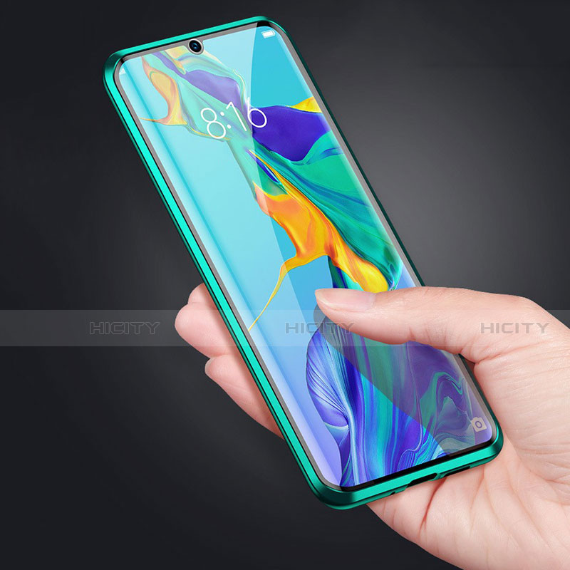 Huawei P30 Pro用ケース 高級感 手触り良い アルミメタル 製の金属製 360度 フルカバーバンパー 鏡面 カバー T02 ファーウェイ 